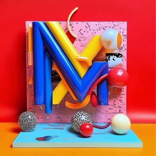 Papercast Valleymaking style, Midjourney V6.1: typographic composition with large letters