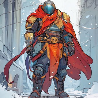 Marblegate Velocism style, Midjourney V6.1: concept art character design of retropunk steam knight