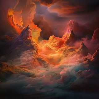 Wavefold Chintz style, Midjourney V6.1: abstract 3D render