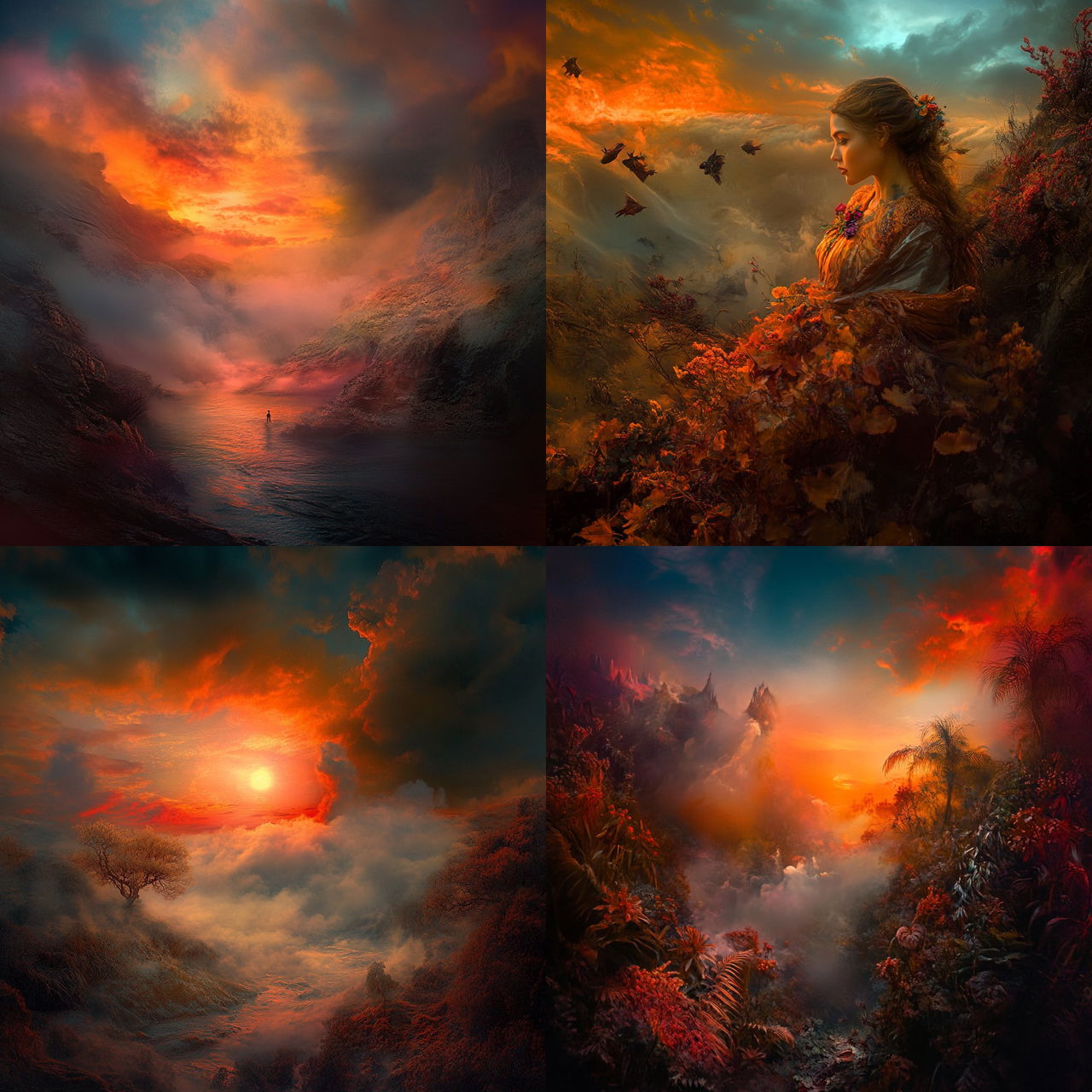Wavefold Chintz style, Midjourney V6.1, render 1 of 4