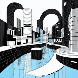 Sediment Bloom style, Midjourney V6.1: megacity with futuristic bioarchitecture