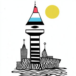 Sediment Bloom style, Midjourney V6.1: bold minimalist logo design for Istanbul city municipal services