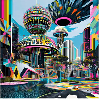 Lanternroot Choreography style, Midjourney V6.1: megacity with futuristic bioarchitecture