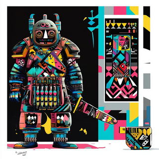 Lanternroot Choreography style, Midjourney V6.1: concept art character design of retropunk steam knight