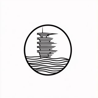 Stratacinder style, Midjourney V6.1: bold minimalist logo design for Istanbul city municipal services