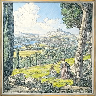 Stratacinder style, Midjourney V6.1: classical 18th-century oil painting