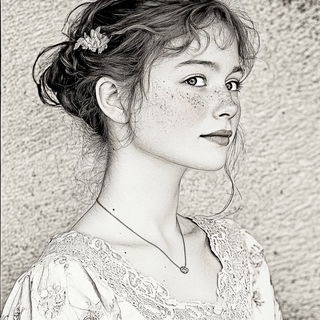 Stratacinder style, Midjourney V6.1: photographic portrait of female protagonist