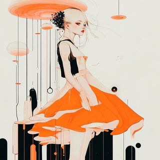 Clockwork Canopyism style, Midjourney V6.1: retro fairy-tale illustration