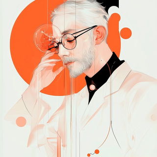 Clockwork Canopyism style, Midjourney V6.1: editorial illustration for popular scientific magazine cover