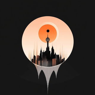 Clockwork Canopyism style, Midjourney V6.1: bold minimalist logo design for Istanbul city municipal services