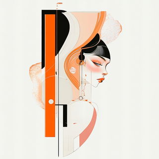 Clockwork Canopyism style, Midjourney V6.1: typographic composition with large letters