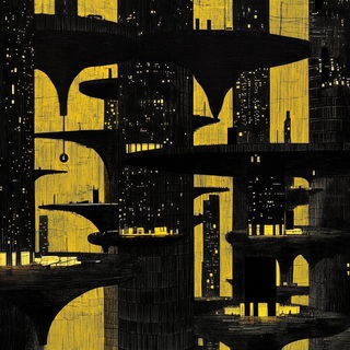 Refractobloom style, Midjourney V6.1: megacity with futuristic bioarchitecture
