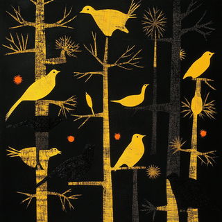 Refractobloom style, Midjourney V6.1: traditional folk art