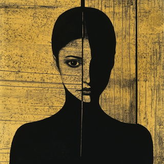 Refractobloom style, Midjourney V6.1: photographic portrait of female protagonist