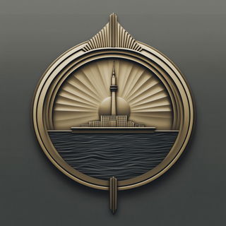 Hatching Under the Eaves style, Midjourney V6.1: bold minimalist logo design for Istanbul city municipal services