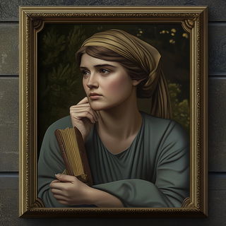 Hatching Under the Eaves style, Midjourney V6.1: classical 18th-century oil painting