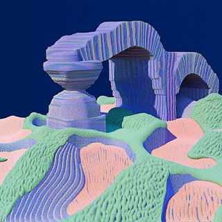 Lepidopink style, Midjourney V6.1: abstract 3D render