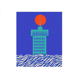 Lepidopink style, Midjourney V6.1: bold minimalist logo design for Istanbul city municipal services