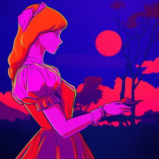 Lighthouse Trilobite style, Midjourney V6.1: retro fairy-tale illustration