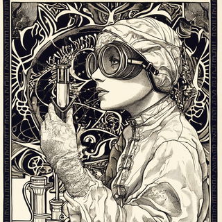 Pyramodelia style, Midjourney V6.1: editorial illustration for popular scientific magazine cover