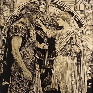 Pyramodelia style, Midjourney V6.1: classical 18th-century oil painting