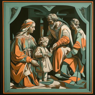 Pastelithography style, Midjourney V6.1: classical 18th-century oil painting