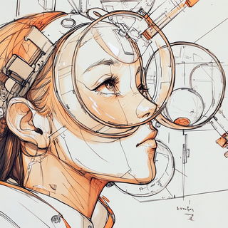 Luminichthys style, Midjourney V6.1: editorial illustration for popular scientific magazine cover