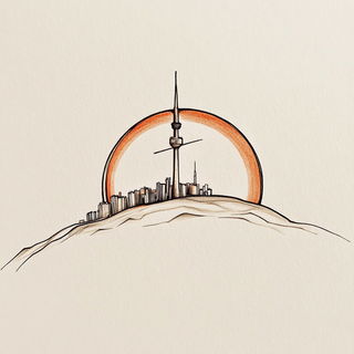 Luminichthys style, Midjourney V6.1: bold minimalist logo design for Istanbul city municipal services