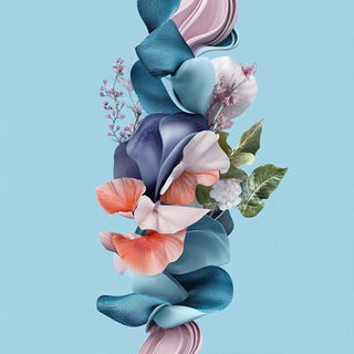 Hatchstring style, Midjourney V6.1: abstract 3D render