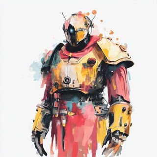 Tempesticon style, Midjourney V6.1: concept art character design of retropunk steam knight