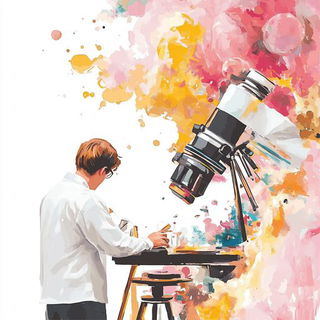 Tempesticon style, Midjourney V6.1: editorial illustration for popular scientific magazine cover