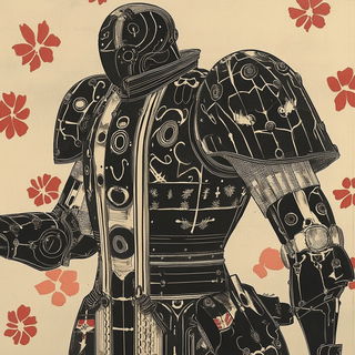 Mountainscreen style, Midjourney V6.1: concept art character design of retropunk steam knight