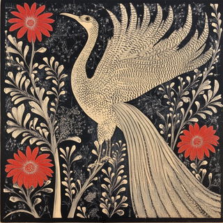 Mountainscreen style, Midjourney V6.1: traditional folk art