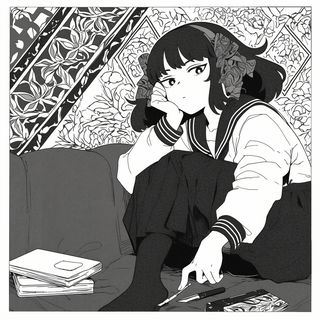 Mountainscreen style, Midjourney V6.1: black-and-white manga comic strip