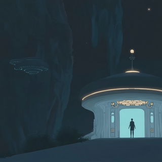 Pyramidscar style, Midjourney V6.1: cinematic shot from sci-fi movie