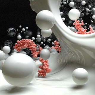Neonplasm style, Midjourney V6.1: abstract 3D render
