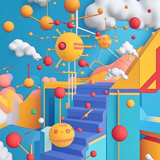 Mistink style, Midjourney V6.1: abstract 3D render
