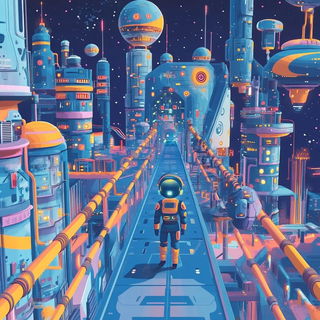 Mistink style, Midjourney V6.1: cinematic shot from sci-fi movie