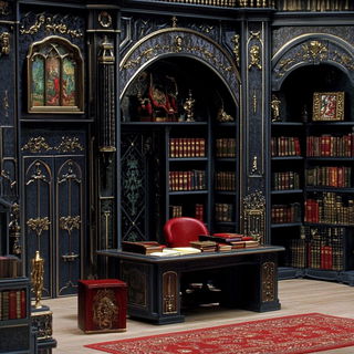 Needlepoint Pilgrimage style, Midjourney V6.1: Midlibrary