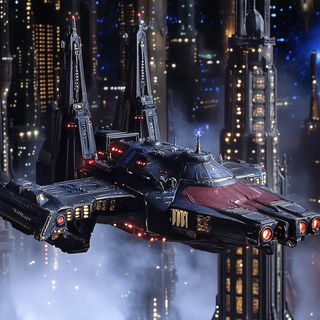 Needlepoint Pilgrimage style, Midjourney V6.1: cinematic shot from sci-fi movie