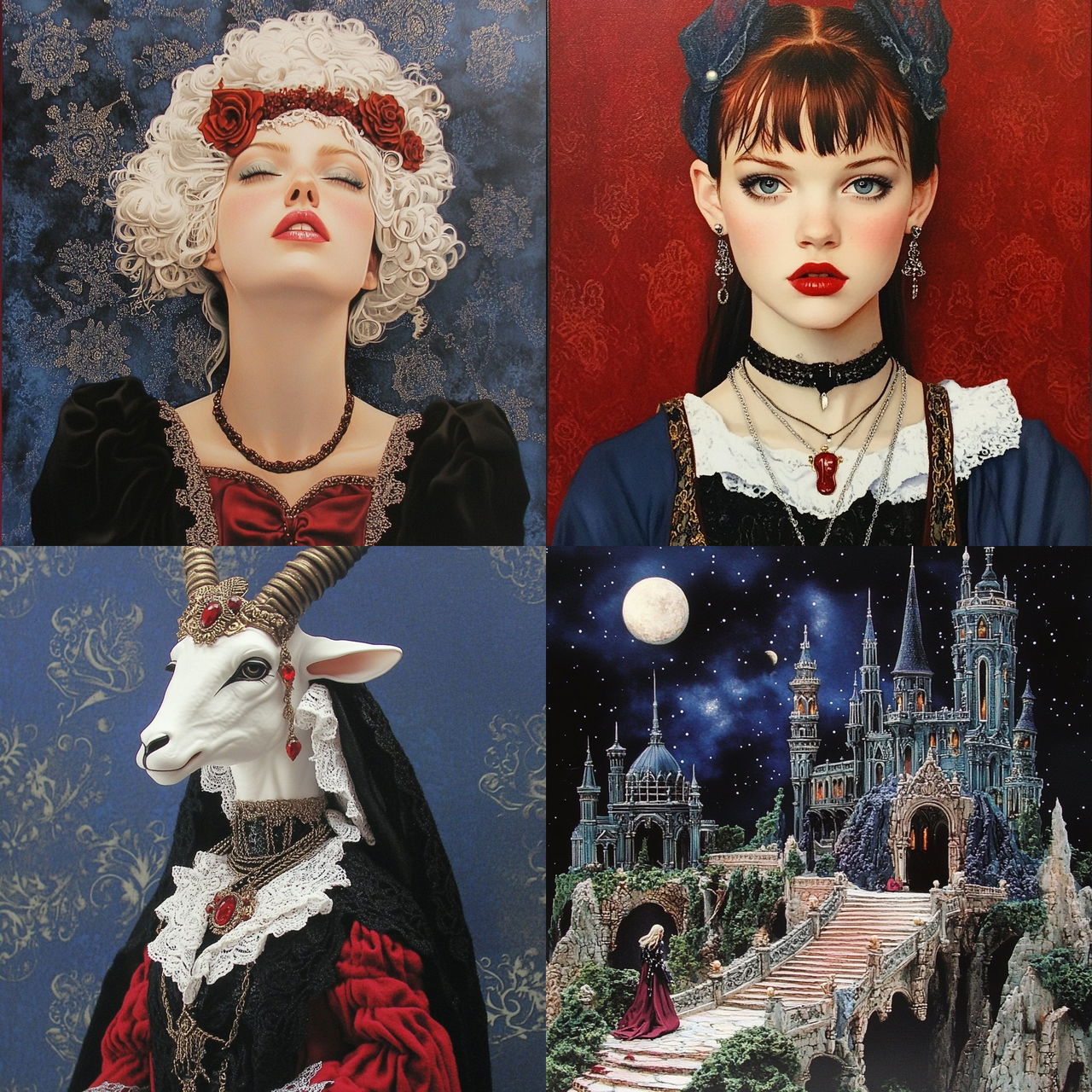 Needlepoint Pilgrimage style, Midjourney V6.1, render 1 of 4