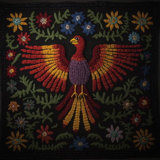 Visorbeam style, Midjourney V6.1: traditional folk art