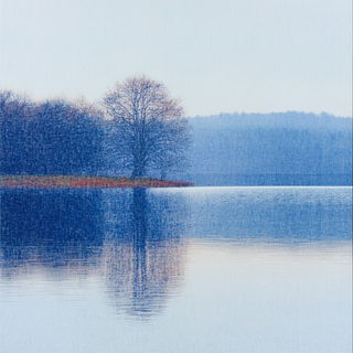 Inkshanshui style, Midjourney V6.1: realistic landscape photograph of quiet dawn