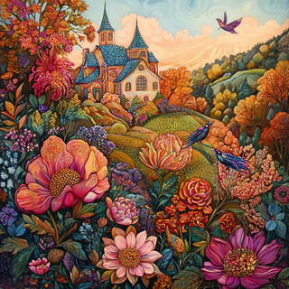 Chromacadenza style, Midjourney V6.1: traditional folk art