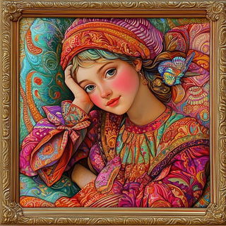 Chromacadenza style, Midjourney V6.1: classical 18th-century oil painting