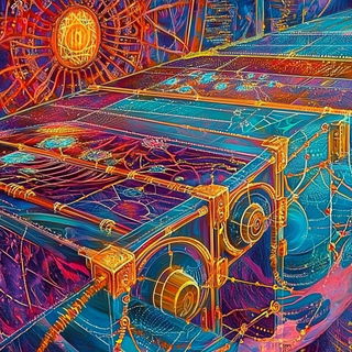 Chromacadenza style, Midjourney V6.1: technical infrastructure blueprint schematics