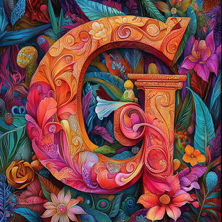 Chromacadenza style, Midjourney V6.1: typographic composition with large letters