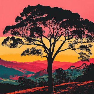 Brinevolt style, Midjourney V6.1: realistic landscape photograph of quiet dawn