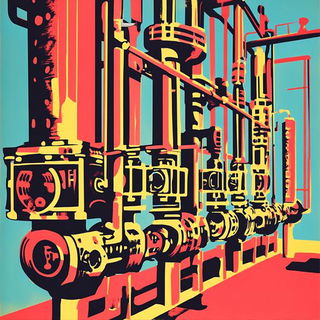 Brinevolt style, Midjourney V6.1: technical infrastructure blueprint schematics