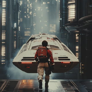 Sgraffito Mourning style, Midjourney V6.1: cinematic shot from sci-fi movie
